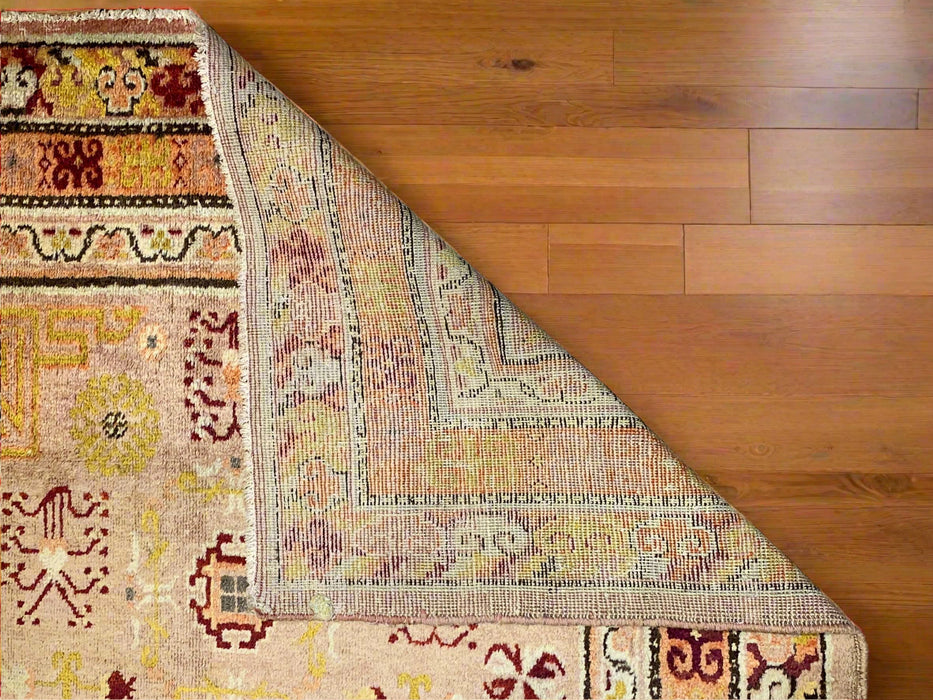 Antique Khotan Samarkand Rug, circa 1910's, size 4' 9" x 8' 9"