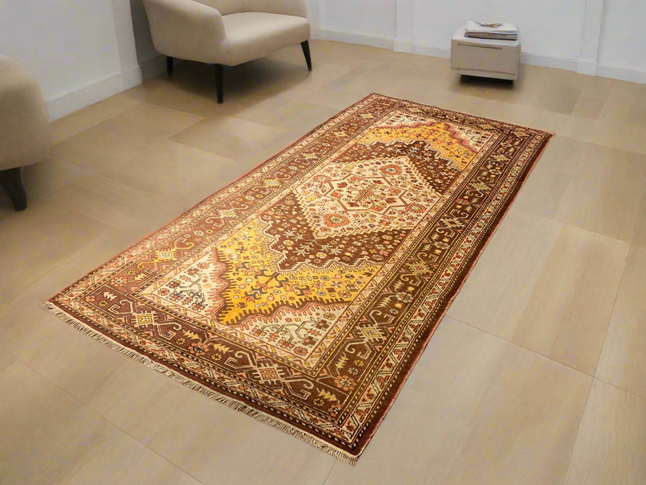 Antique Khotan Samarkand Rug, circa 1910's, size 4' 5" x 9' 2"