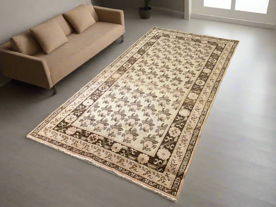 Antique Khotan Samarkand Rug, circa 1910's, size 4' 6" x 9"