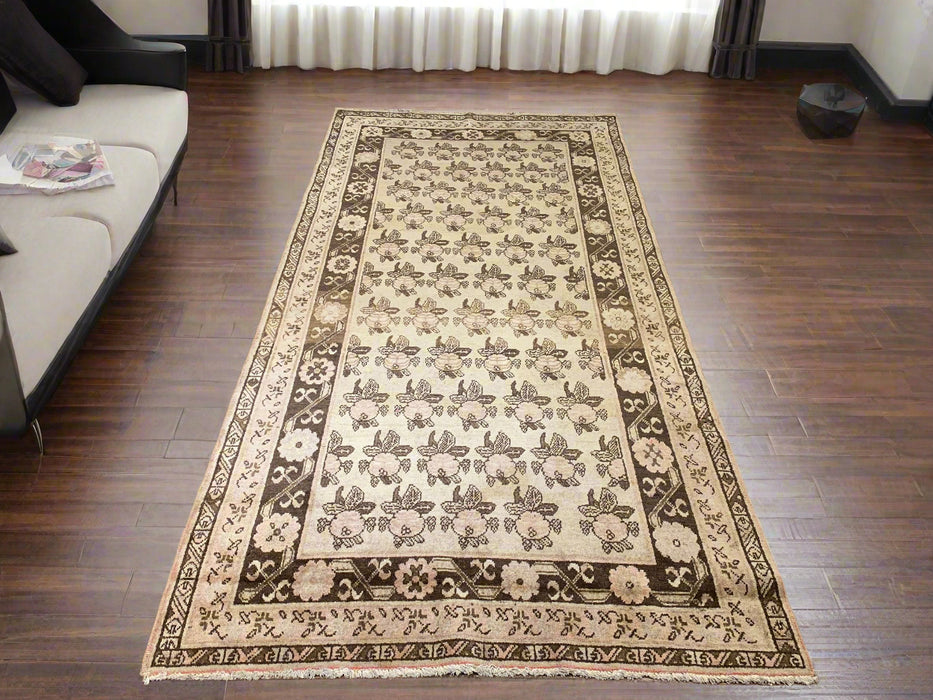 Antique Khotan Samarkand Rug, circa 1910's, size 4' 6" x 9"