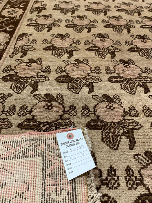 Antique Khotan Samarkand Rug, circa 1910's, size 4' 6" x 9"