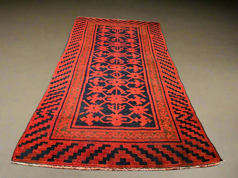 Timeless Beauty, Woven by Hand. Antique Persian Hamadan Rug, size 4' 2" x 9' 6"  (F)