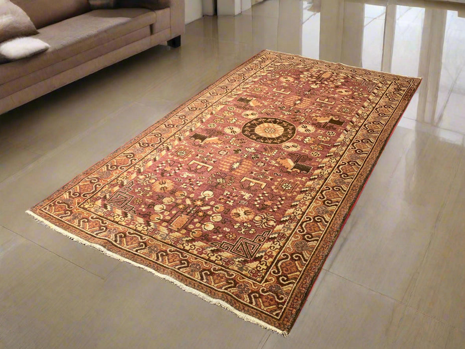 Antique Khotan Samarkand Rug, circa 1910's, size 5" x 9' 4"