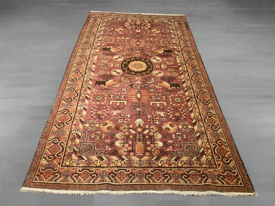 Antique Khotan Samarkand Rug, circa 1910's, size 5" x 9' 4"