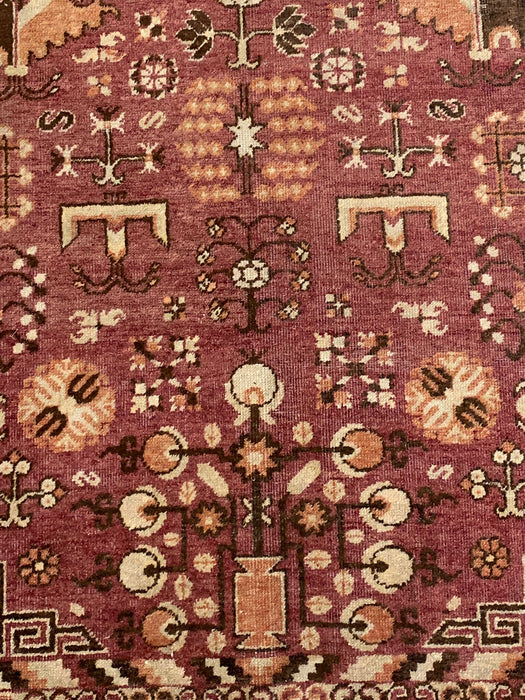 Antique Khotan Samarkand Rug, circa 1910's, size 5" x 9' 4"