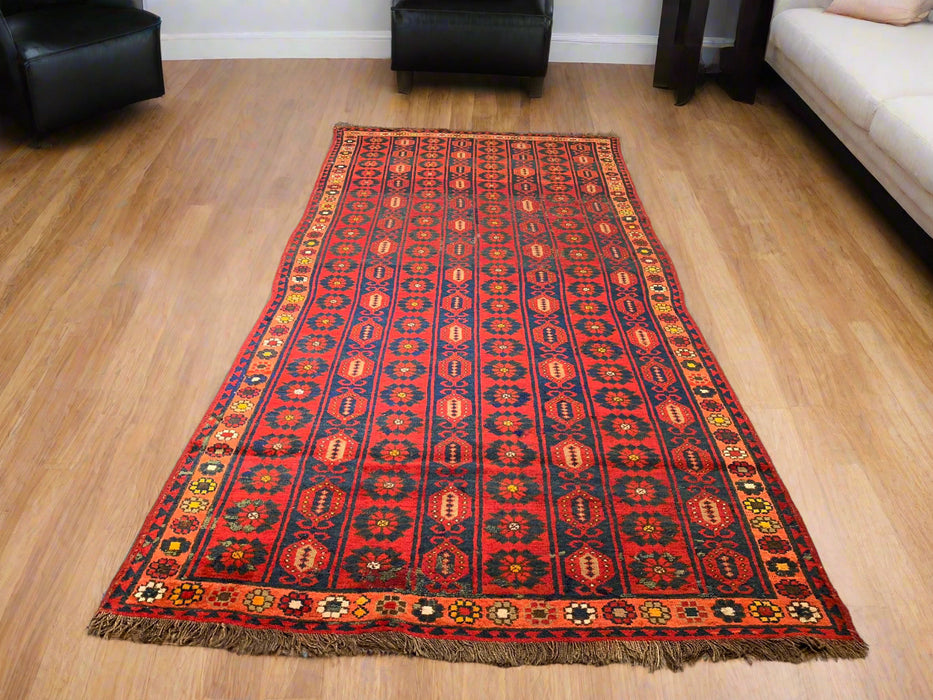 Antique Caucassion Rug, circa 1910-1920. 4' 8" x 9' 8"