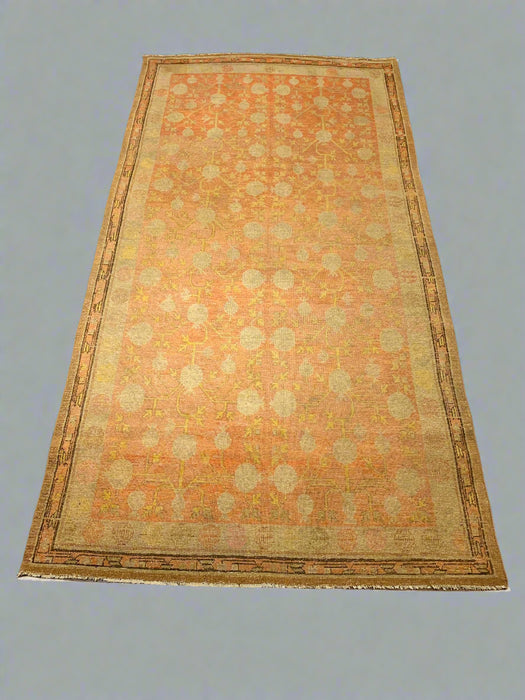 Antique Khotan Samarkand Rug, circa 1910's, size 5' 1" x 9' 10"
