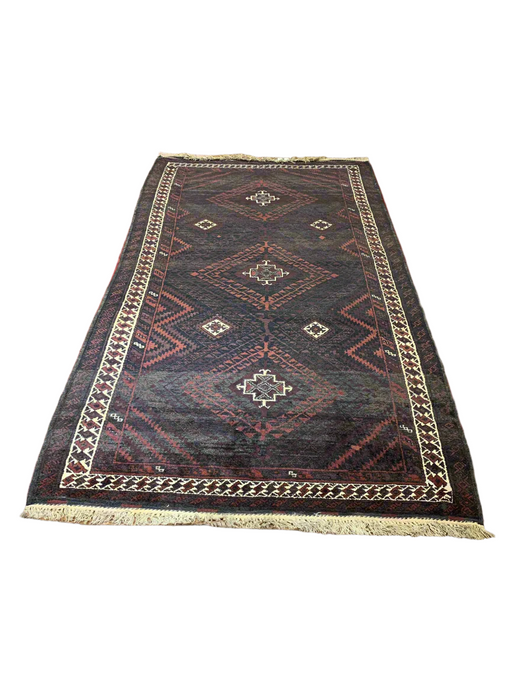 Terkaman Tribal Baluch Oriental Rug; 4' 1" x 7' 10"  (A)
