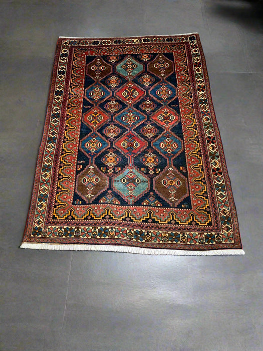 Timeless Beauty, Woven by Hand. Antique Persian Afshar Rug, size 5" x 7' 9"
