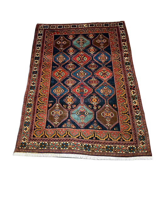 Timeless Beauty, Woven by Hand. Antique Persian Afshar Rug, size 5" x 7' 9"