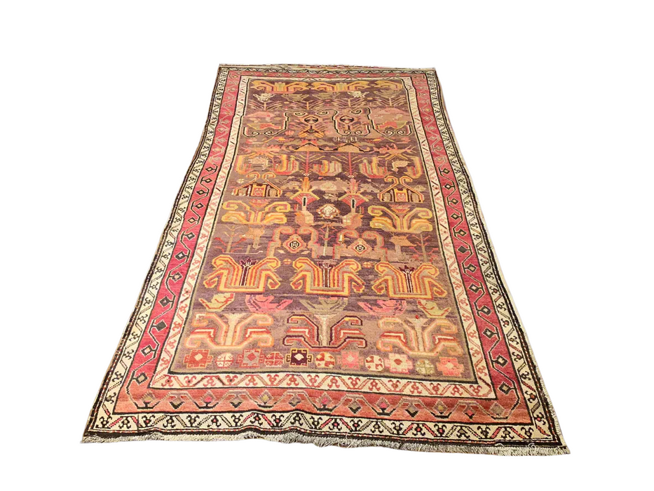 Antique Kirgiz Rug, circa 1910-1920. 4' 4" x 9' 4"