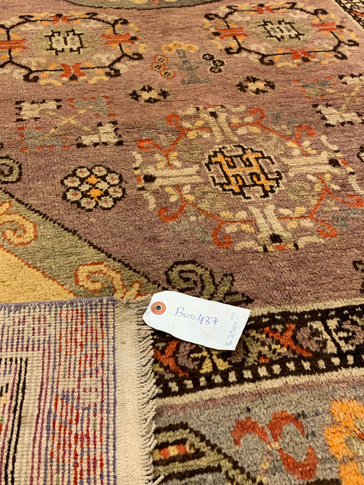 Antique Khotan Samarkand Rug, circa 1910's, size 4' 8" x 8' 10"