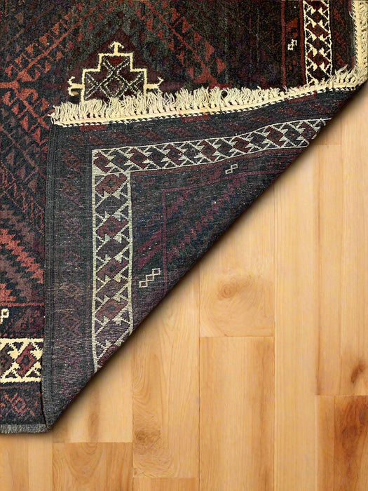 Terkaman Tribal Baluch Oriental Rug; 4' 1" x 7' 10"  (A)