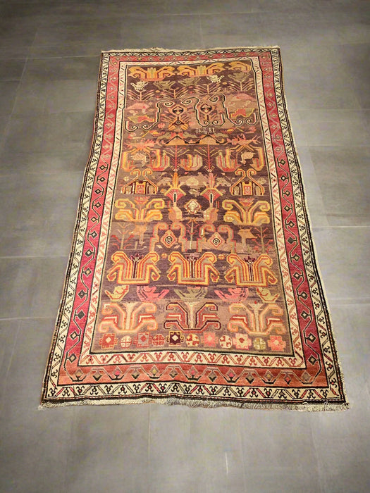 Antique Kirgiz Rug, circa 1910-1920. 4' 4" x 9' 4"