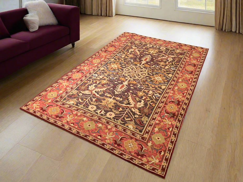 Persian-Inspired. Modern Defined. Turkish Made Rug, size 5' 3" x 8' 3" (O) Machine