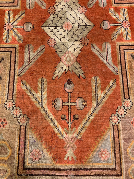 Antique Khotan Samarkand Rug, circa 1910's, size 5' 3" x 8' 7"