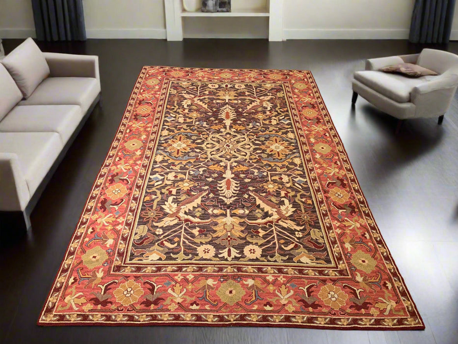 Persian-Inspired. Modern Defined. Turkish Made Rug, size 5' 3" x 8' 3" (O) Machine
