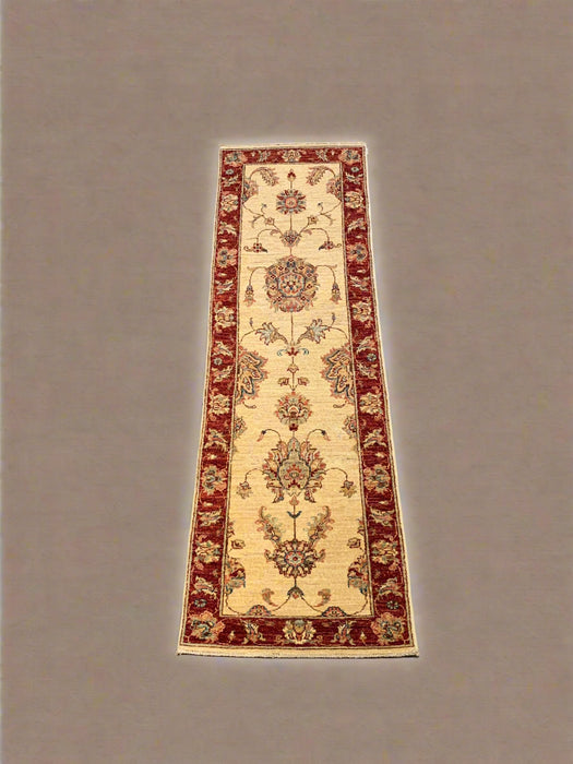 Hand-Knotted Sultanabad Vegetable-Dyed Wool Rug, 2" x 4' 9" (K)