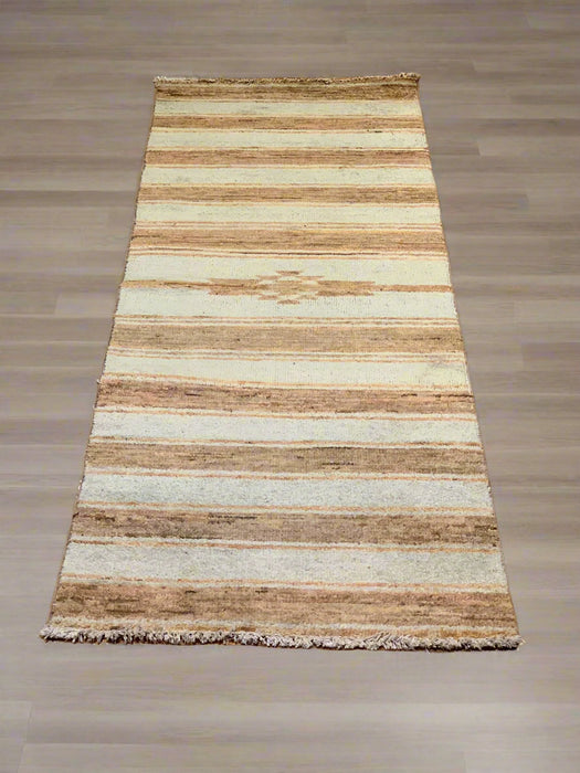 Hand-Knotted Sultanabad Vegetable-Dyed Wool Rug, 2' 2" x 6"  (K)