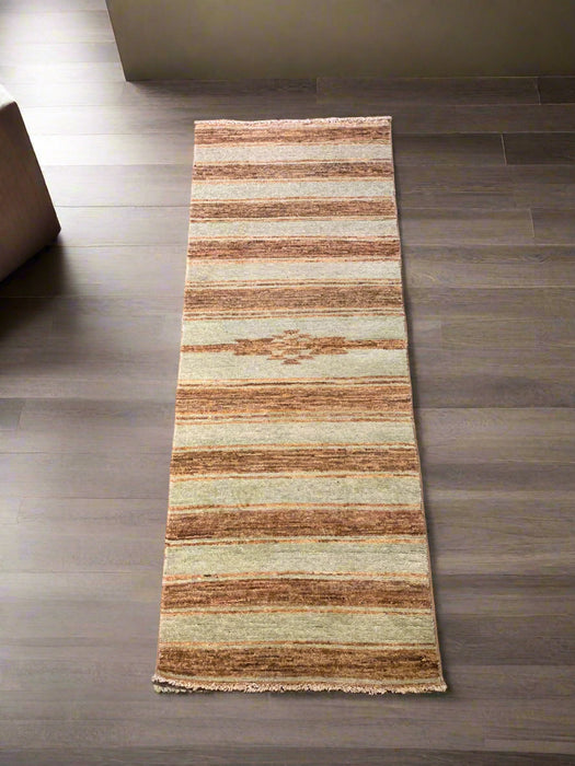 Hand-Knotted Sultanabad Vegetable-Dyed Wool Rug, 2' 2" x 6"  (K)