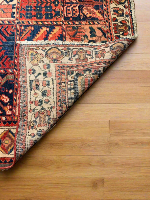 Timeless Beauty, Woven by Hand. Antique Persian Bakhtiar Rug, size 5' 3" x 10' 4"