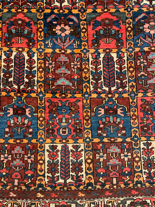 Timeless Beauty, Woven by Hand. Antique Persian Bakhtiar Rug, size 5' 3" x 9' 8"