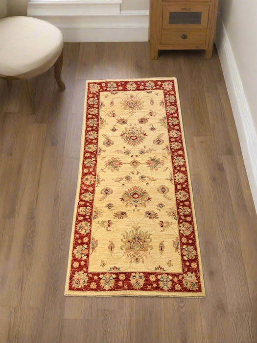 Hand-Knotted Sultanabad Vegetable-Dyed Wool Rug, 2' 9" x 6' 3"  (K)