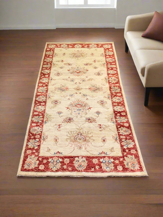 Hand-Knotted Sultanabad Vegetable-Dyed Wool Rug, 2' 9" x 6' 3"  (K)