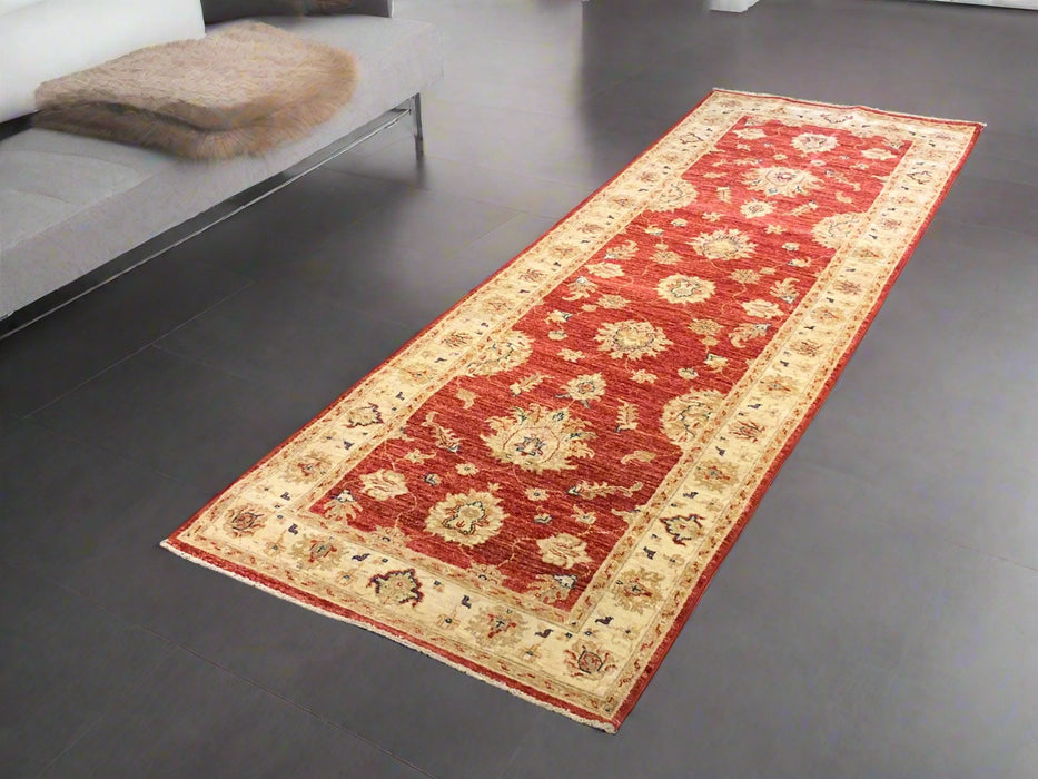 Hand-Knotted Sultanabad Vegetable-Dyed Wool Rug, 2' 10" x 8' 9"  (K)