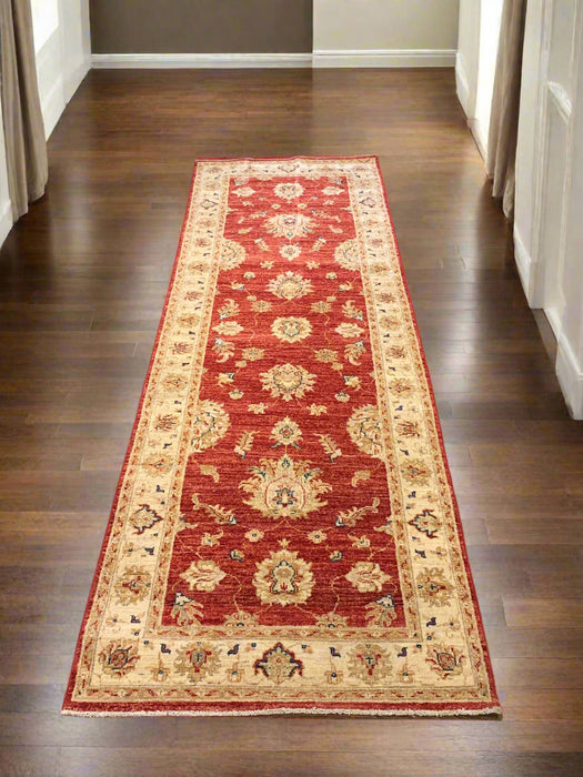 Hand-Knotted Sultanabad Vegetable-Dyed Wool Rug, 2' 10" x 8' 9"  (K)