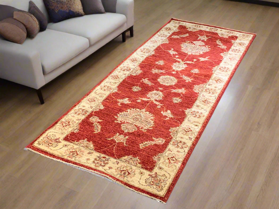Hand-Knotted Sultanabad Vegetable-Dyed Wool Rug, 2' 8" x 7"  (K)