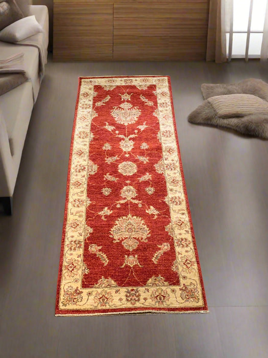 Hand-Knotted Sultanabad Vegetable-Dyed Wool Rug, 2' 8" x 7"  (K)