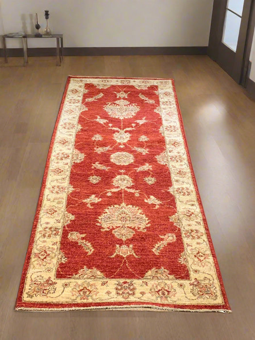 Hand-Knotted Sultanabad Vegetable-Dyed Wool Rug, 2' 8" x 7"  (K)
