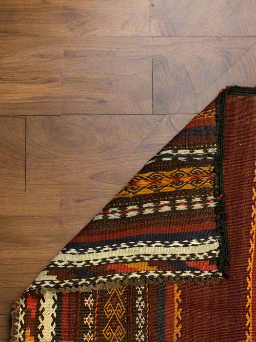 Afghan Kilim Handwoven flatweave Rug – size 2" x 9"