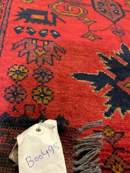 Terkaman Tribal Afghan Oriental Rug, size 2' 8" x 9' 3"  (C)