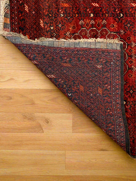 Terkaman Tribal Afghan Oriental Rug, size 3" x 9' 4"  (C)