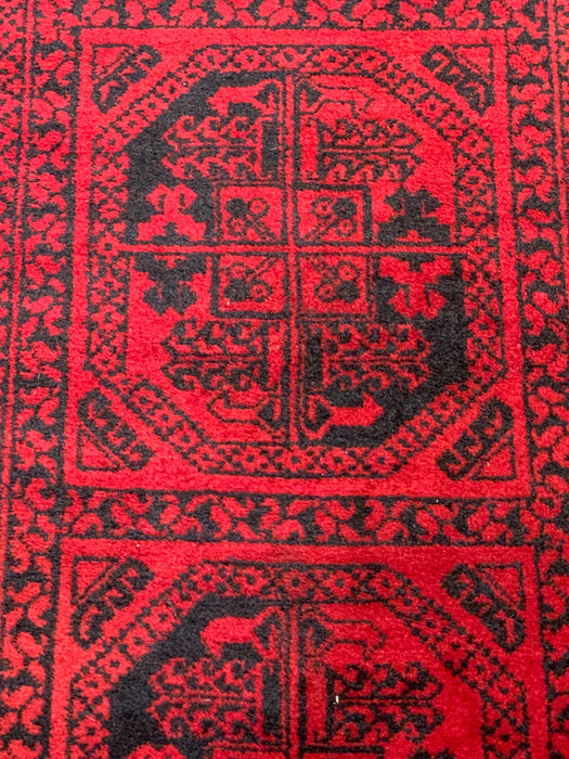 Terkaman Tribal Afghan Oriental Rug, size 2' 9" x 9' 7"  (C) FILPA