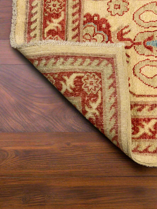 Hand-Knotted Sultanabad Vegetable-Dyed Wool Rug, 2' 6" x 10"  (K)