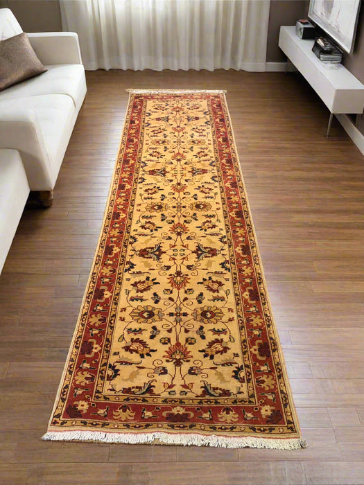 Sultanabad 100% wool Hand Made Rug - size 2' 9" x 9' 9"  (P)