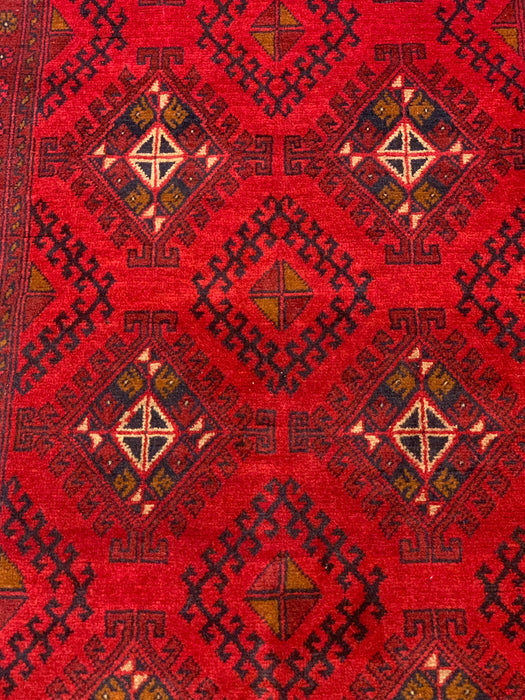 Terkaman Tribal Afghan Oriental Rug, size 2' 7" x 6' 6"  (C)