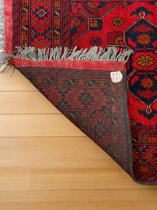 Terkaman Tribal Afghan Oriental Rug, size 2' 9" x 9' 7"  (C)