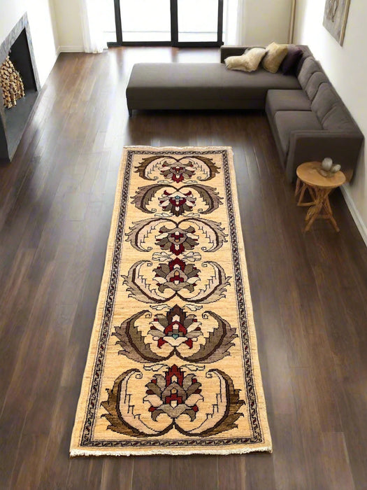 Hand-Knotted Sultanabad Vegetable-Dyed Wool Rug, 1' 10" x 4' 10"  (K)