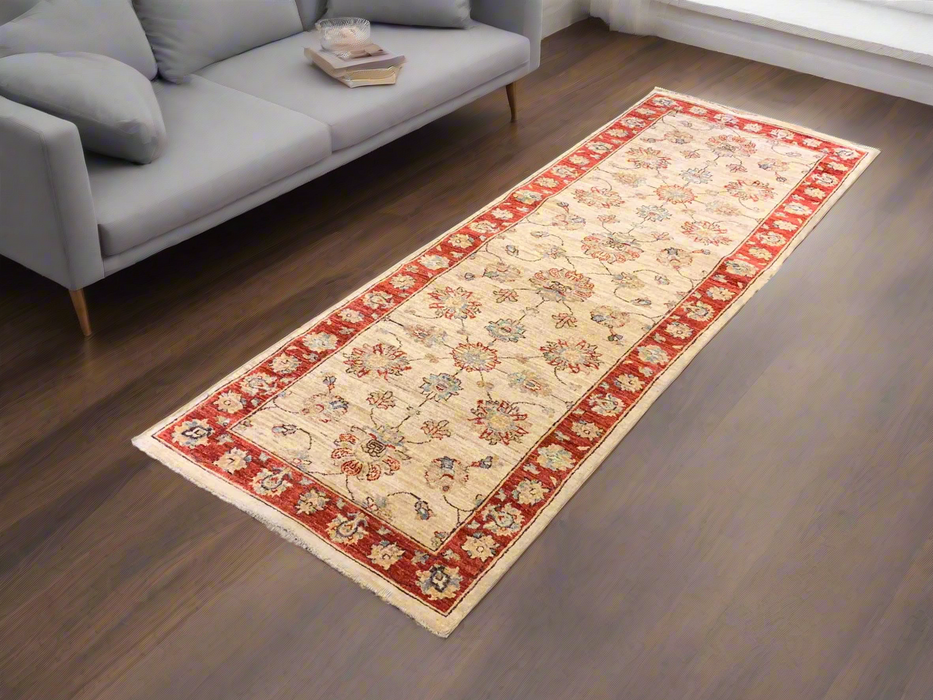 Hand-Knotted Sultanabad Vegetable-Dyed Wool Rug, 2' 6" x 7' 10" (K)