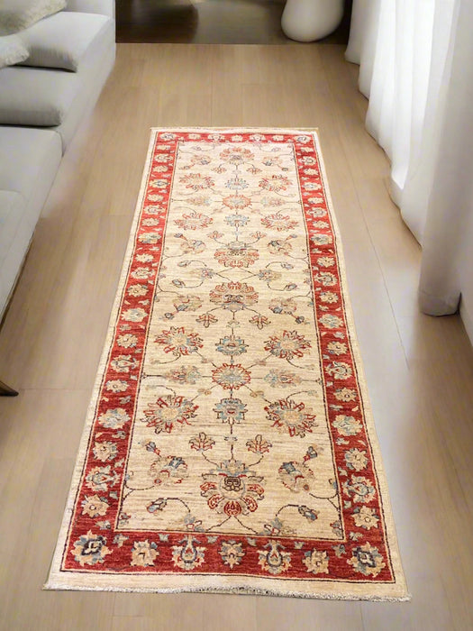 Hand-Knotted Sultanabad Vegetable-Dyed Wool Rug, 2' 6" x 7' 10" (K)