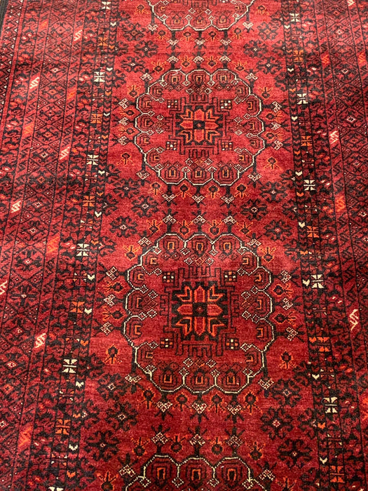 Terkaman Tribal Afghan Oriental Rug, size 3" x 9' 7"  (C)