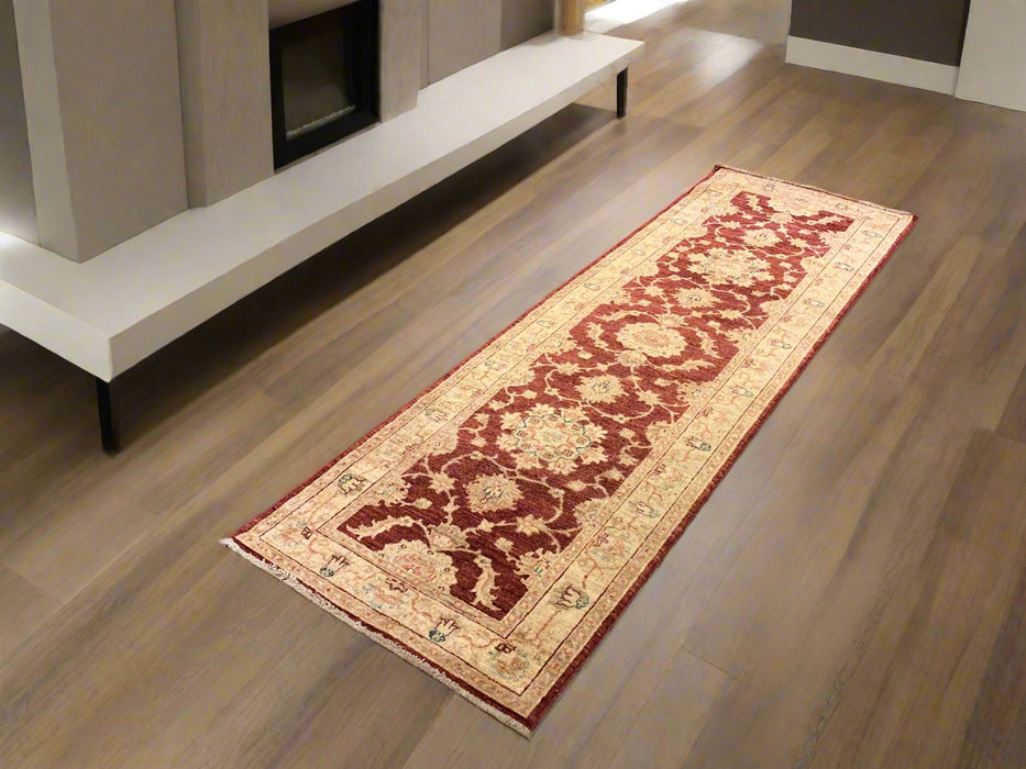 Hand-Knotted Sultanabad Vegetable-Dyed Wool Rug, 2' 6" x 8"  (K)