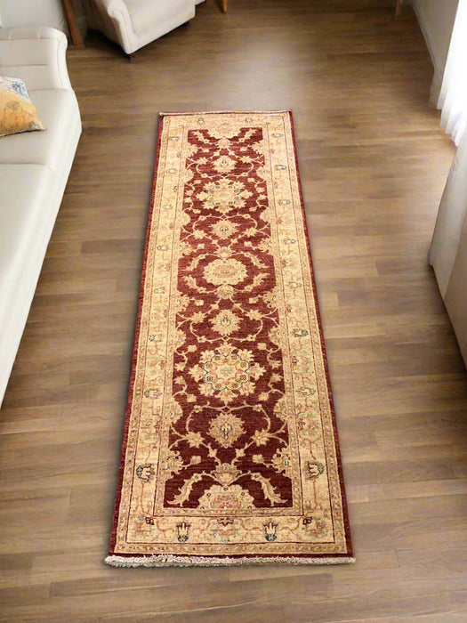 Hand-Knotted Sultanabad Vegetable-Dyed Wool Rug, 2' 6" x 8"  (K)