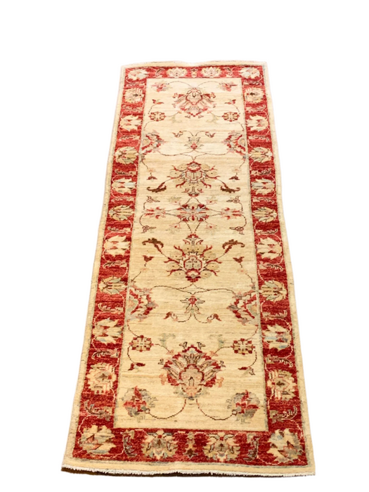 Hand-Knotted Sultanabad Vegetable-Dyed Wool Rug, 2' 5" x 9' 5"  (K)