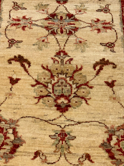Hand-Knotted Sultanabad Vegetable-Dyed Wool Rug, 2' 5" x 9' 5"  (K)