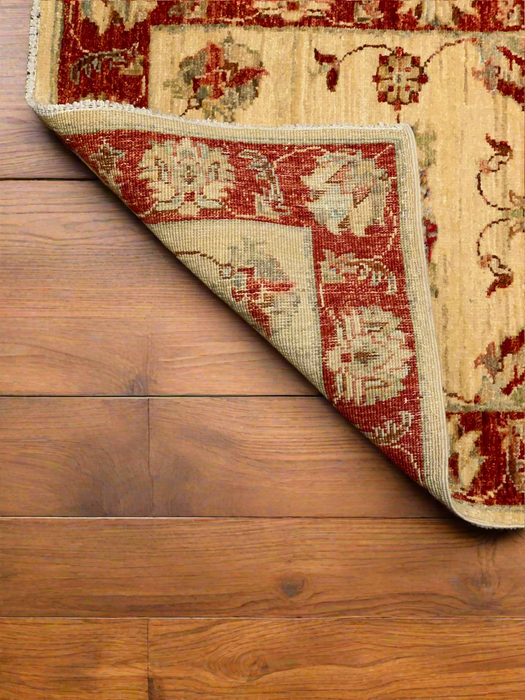 Hand-Knotted Sultanabad Vegetable-Dyed Wool Rug, 2' 5" x 9' 5"  (K)